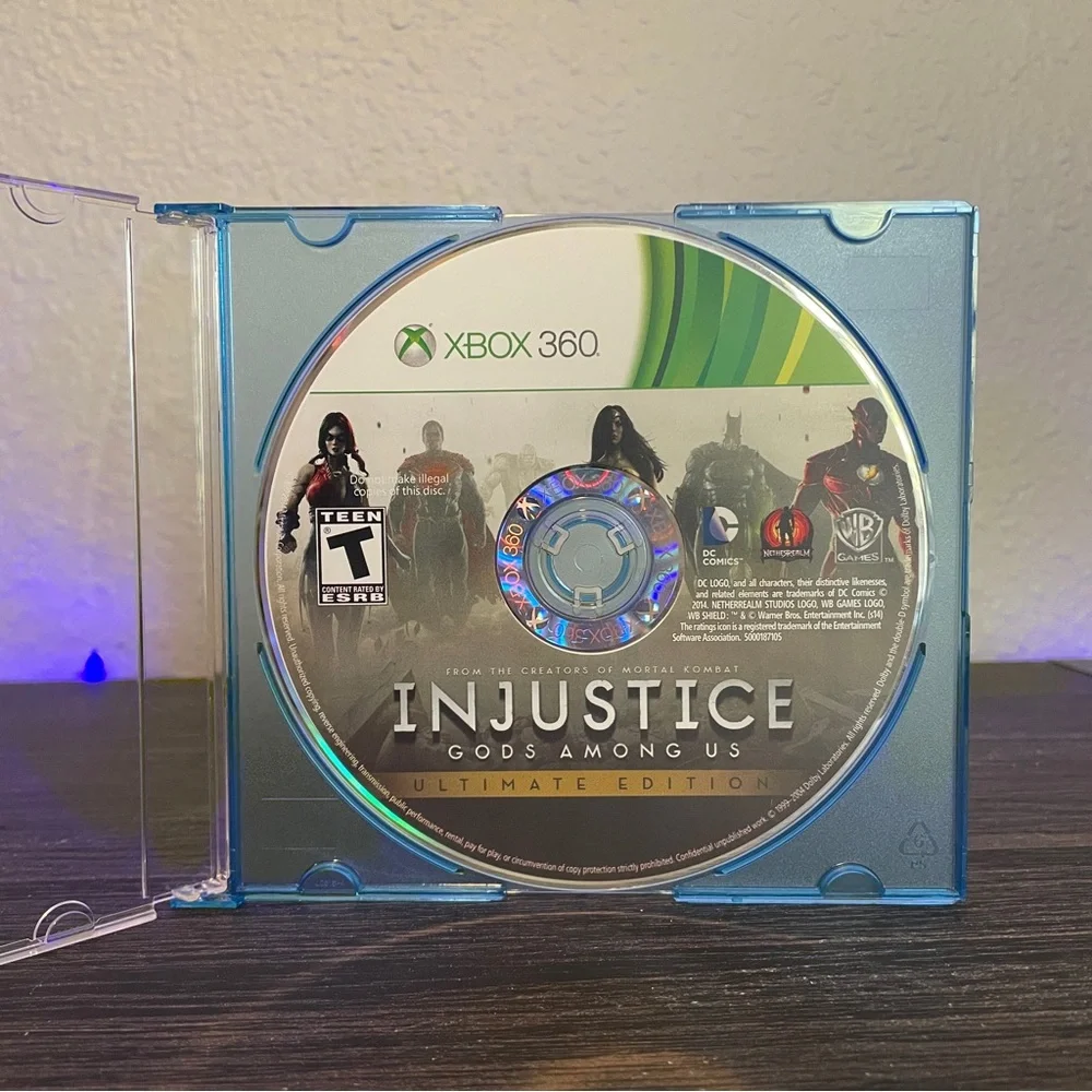 Injustice Gods Among Us Ultimate Edition Microsoft Xbox 360 Disc Only Tested